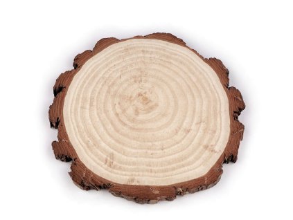 Přírodní dřevěné kolečko / podložka k domalování a dotvoření Ø21 cm (Varianta přírodní, Balení 1 ks)
