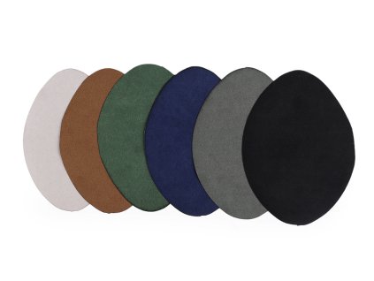 Nažehlovací záplaty semišové 11x14 cm 2. jakost (Varianta 1 šedá světlá, Balení 2 ks)