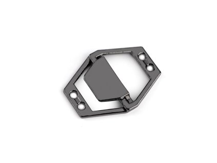 Kovové ozdobné zapínání 20x26 mm (Varianta 1 nikl, Balení 1 pár)
