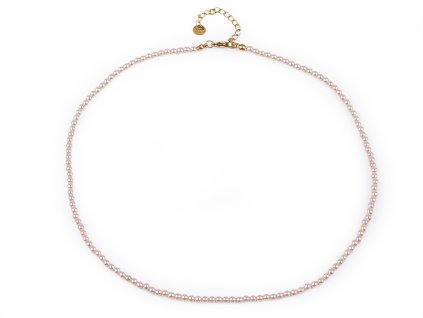 Perlový náhrdelník (Varianta 2 pudrová světlá, Balení 1 ks)