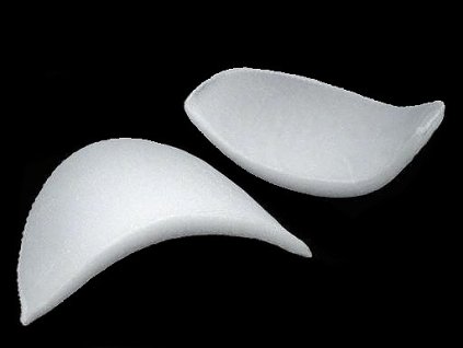 Vycpávky tloušťka 10 mm obšívané (Varianta černá, Balení 1 pár)