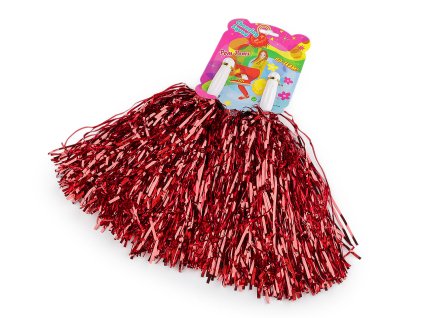 Pompon pro roztleskávačky 2 ks (Varianta 1 stříbrná, Balení 1 sada)