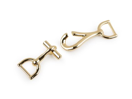 Ozdobné zapínání, průvlek 14 mm (Varianta zlatá klasik, Balení 1 pár)