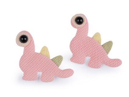 Aplikace / nášivka dinosaurus (Varianta 2 šedokrémová, Balení 10 ks)