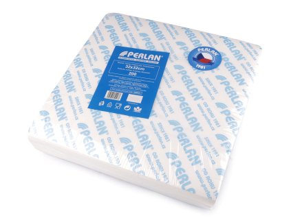 Netkaná textilie Perlan 32x32 cm s certifikací 200 ks (Varianta bílá, Balení 1 sáček)