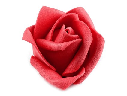 Dekorační pěnová růže Ø4,5 cm (Varianta 9 červená, Balení 10 ks)