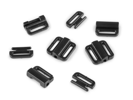 Plavkové zapínání šíře 10 mm plastové (Varianta 1 transparent, Balení 5 pár)