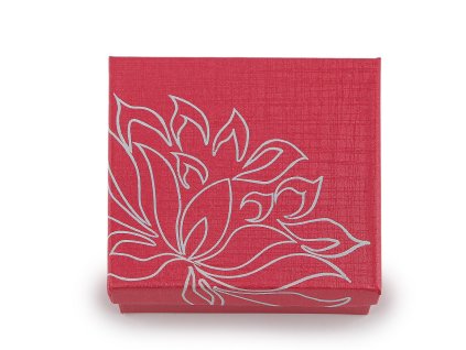 Krabička na šperky 9x9 cm (Varianta 1 červená světlá, Balení 12 ks)