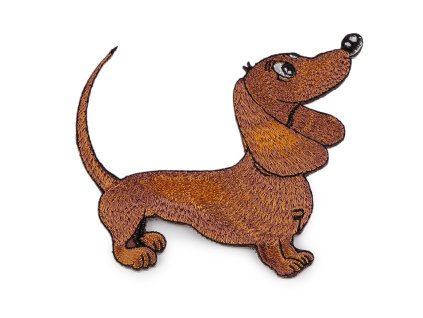 Nažehlovačka jezevčík (Varianta 1 hnědá světlá, Balení 1 ks)