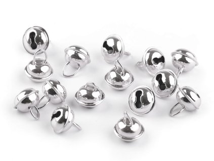 Rolničky Ø12 mm s háčkem (Varianta 3 stříbrná, Balení 5 ks)