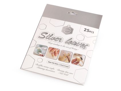 Metalické plátky ke zdobení 14x14 cm (Varianta 2 měděná, Balení 1 sada)