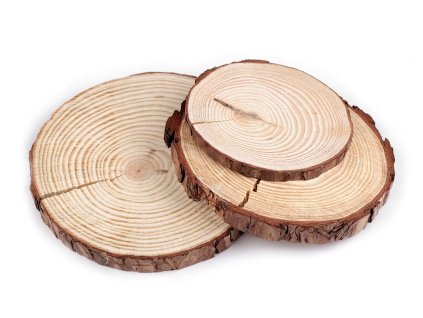 Přírodní dřevěné kolečko / podložka k domalování a dotvoření 2. jakost (Varianta 1 (Ø14 cm) přírodní, Balení 1 ks)