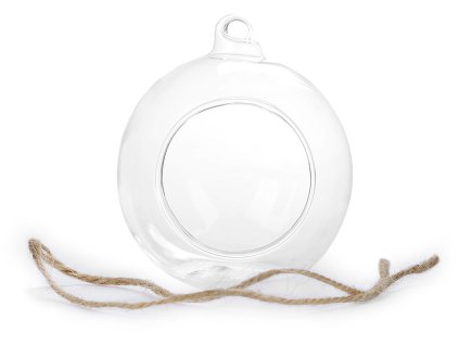 Skleněná koule Ø8 cm aerárium (Varianta 3 transparent, Balení 1 ks)