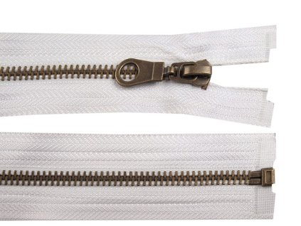 Staromosazný zip No 5 délka 70 cm bundový (Varianta 304 hnědá čokoládová, Balení 1 ks)