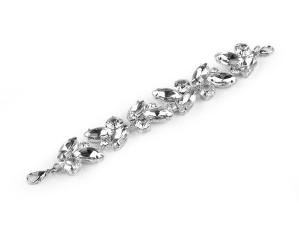 Štrasová ozdoba s karabinkami (Varianta crystal, Balení 1 ks)