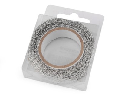 Samolepicí krajka šíře 15 mm metalická (Varianta 4 růžová, Balení 1 ks)