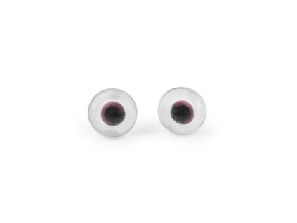 Skleněné oči k zapíchnutí Ø6 mm (Varianta 1 transparent, Balení 60 ks)