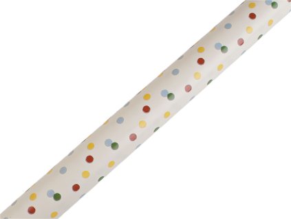 Balicí papír puntík 0,7x2 m (Varianta 1 krémová nejsvět., Balení 1 ks)
