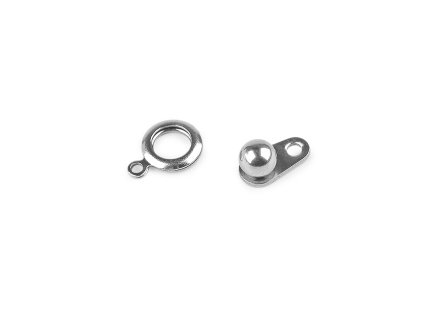Bižuterní zapínání z nerezové oceli 8x14 mm (Varianta platina, Balení 1 pár)