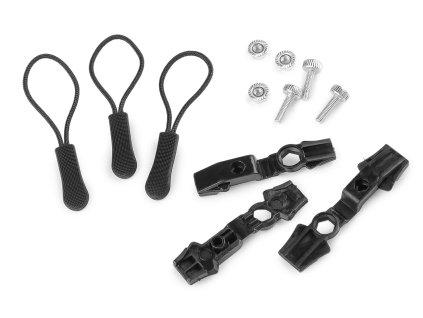 Sada jezdců na opravu kostěného zipu No 3; 5; 8 (Varianta černá, Balení 1 sada)