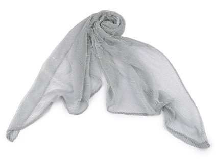 Společenská šála přes ramena s lurexem 60x160 cm (Varianta 3 černá stříbrná, Balení 1 ks)