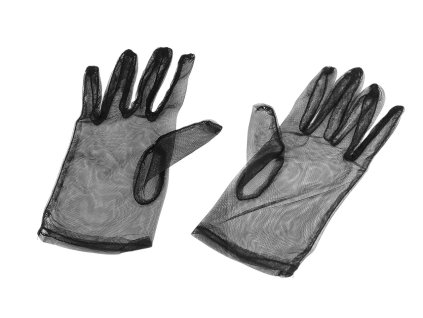 Společenské rukavice tylové (Varianta 2 červená tmavá, Balení 1 pár)