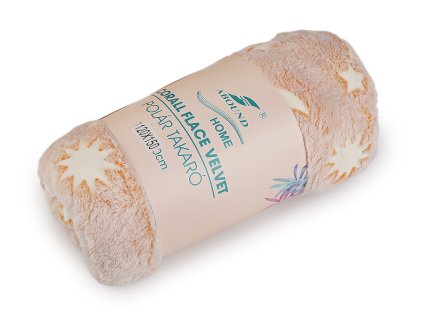 Dětská deka svítící ve tmě 120x150 cm (Varianta 2 béžová světlá dinosaurus, Balení 1 ks)