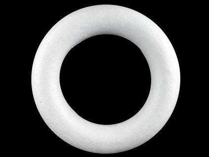 Věnec Ø35 cm polystyren seříznutý (Varianta 2 (35 cm) bílá, Balení 1 ks)