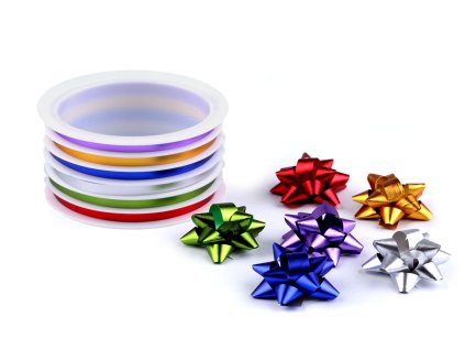 Sada foliových stuh s rozetami (Varianta 4 multikolor, Balení 1 sada)