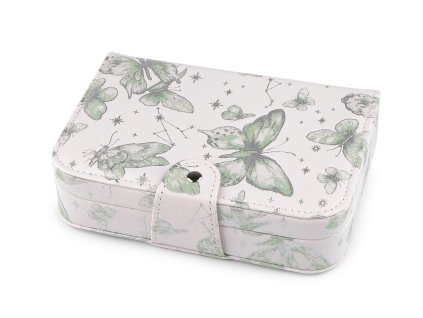 Šperkovnice motýl 14x20x5 cm (Varianta 1 zelená ledově, Balení 1 ks)