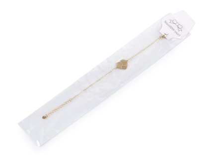 Náramek z nerezové oceli srdce (Varianta 1 stříbrná, Balení 1 ks)