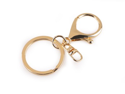 Karabina s kroužkem na klíče (Varianta 2 černý lak, Balení 1 ks)