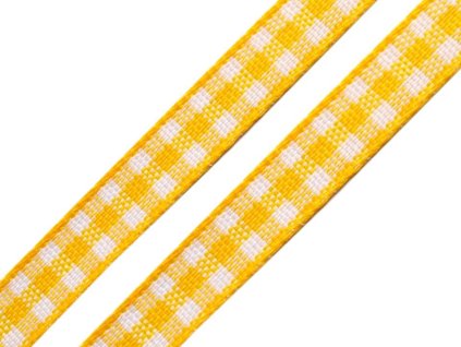 Károvaná stuha šíře 6 mm (Varianta 8 červená, Balení 20 m)