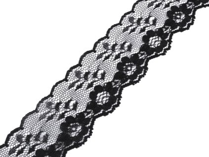 Silonová krajka šíře 36 mm (Varianta 2 bílá, Balení 25.2 m)