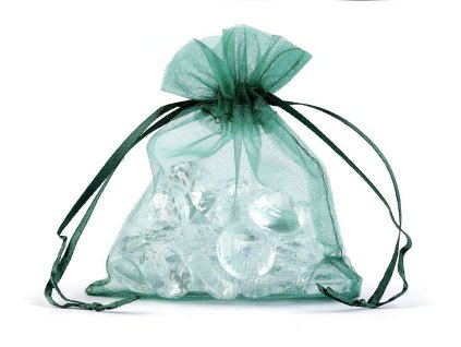 Dárkový pytlík 9x11 cm organza (Varianta 1 bílá, Balení 10 ks)