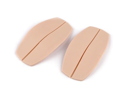 Silikonové podložky pod ramínka (Varianta 1 bílá mléčná, Balení 1 pár)