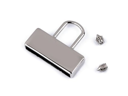 Kovová koncovka na popruhy šíře 20 mm (Varianta 2 nikl černý, Balení 2 ks)