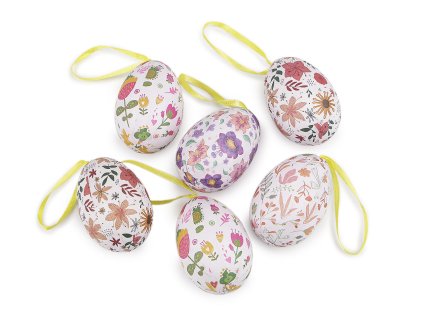 Velikonoční vajíčka k zavěšení (Varianta mix, Balení 6 ks)