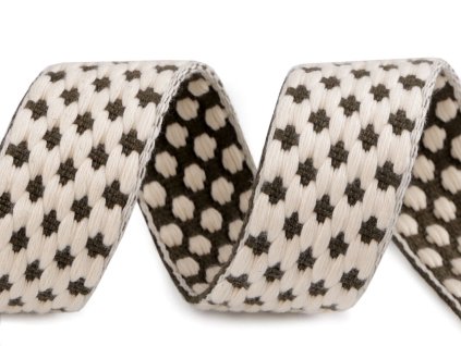 Popruh s 3D efektem šíře 38 mm (Varianta 1 béžová, Balení 1 m)