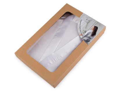 Saténový župan pro nevěsty (Varianta bílá, Balení 1 ks)