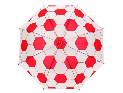 Dětský vystřelovací deštník fotbal (Varianta 1 červená, Balení 1 ks)