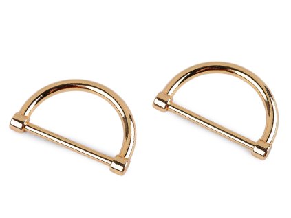 Polokroužek na textil a doplňky šíře 30 mm plochý (Varianta 1 nikl, Balení 2 ks)