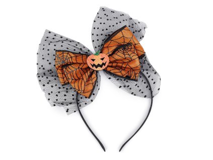 Čelenka do vlasů Halloween / čarodějnice (Varianta 1 oranžová, Balení 1 ks)