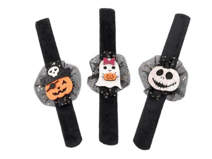 Náramek samonavíjecí Halloween / čarodějnice (Varianta 1 bílá, Balení 1 ks)