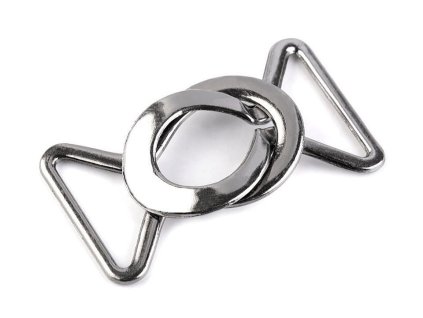 Kovové zapínání, průvlek 24 mm (Varianta 1 nikl, Balení 1 pár)