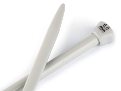 Rovné jehlice č. 6 (Varianta stříbrná, Balení 5 pár)