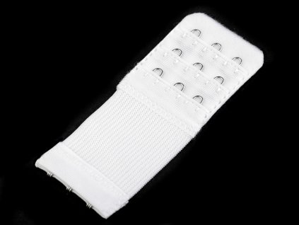 Prodloužení obvodu podprsenky šíře 40 mm trojřadé (Varianta 1 bílá, Balení 1 ks)