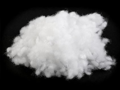 Výplň - kuličky z dutého vlákna 520 g (Varianta bílá, Balení 1 sáček)