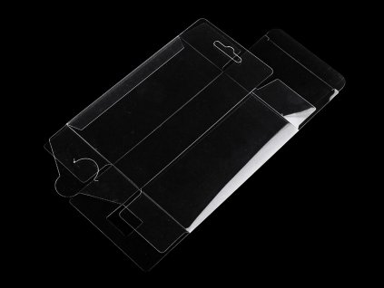 Plastová krabička k zavěšení (Varianta transparent, Balení 10 ks)