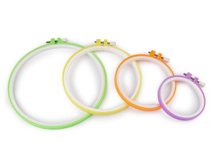 Vyšívací kruh plastový (Varianta 1 (Ø8,5 cm) fialová, Balení 1 ks)